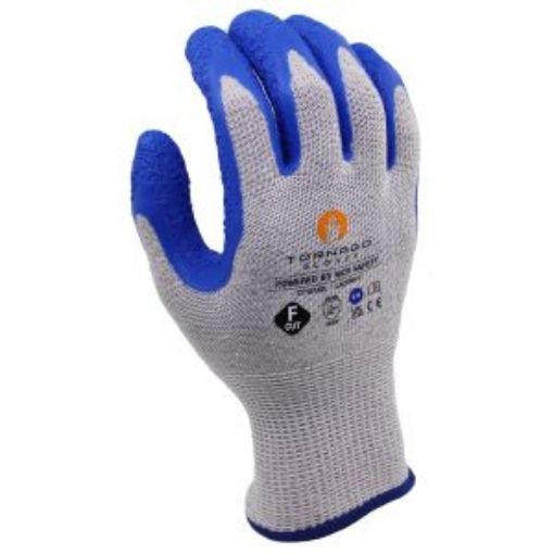 Picture of Tornado Lacuna Latex Glove Cut Level F - Blue/Grey