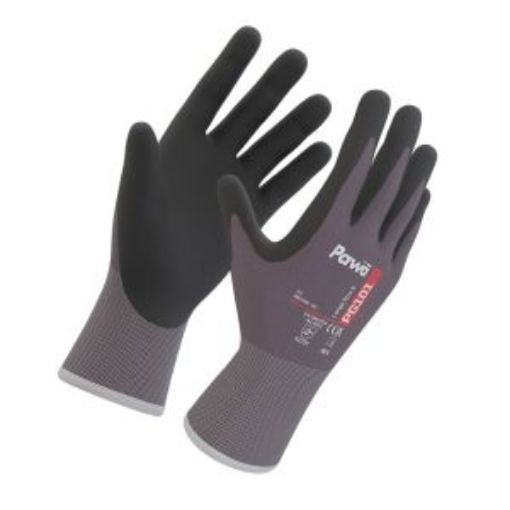 Picture of PAWA PG101 Breathable Nitrile Coated Gloves - Black/Grey