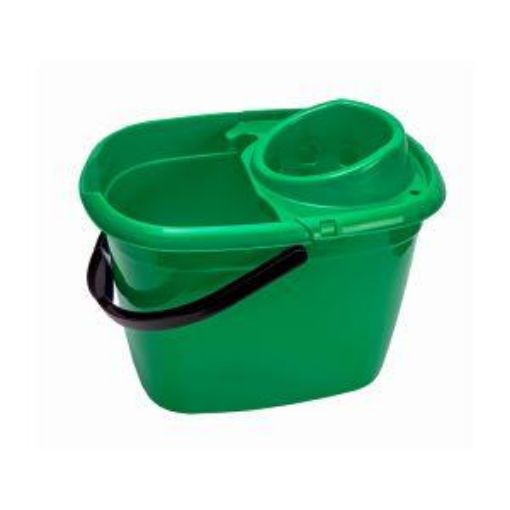 Picture of 14lt Great British Mop Bucket & Wringer - Green