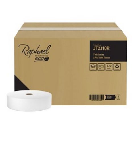 Picture of Raphael Twin Jumbo 2ply Toilet Rolls12x310m