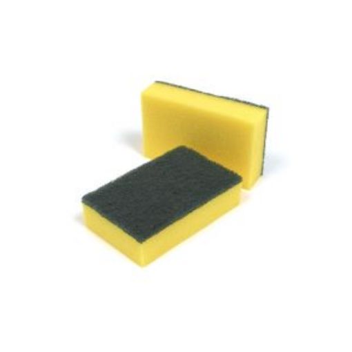 Picture of Contract Sponge Scourer 14x4x9cm - Yellow/Green