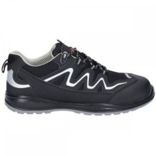 Picture of Centek Nubuck & Mesh PU Safety Trainer S3 Black/white 